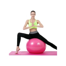 Pilates Topu 65 CM Pilates Pompası Egzersiz Set Fitness + Pompa Fuşya