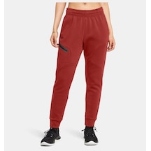 Under Armour - Kadın Unstoppable Fleece Eşofman Altı 1379846-840 Earthen Orange Black Çok Renkli
