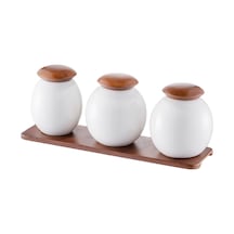 Emsan Mashroom 3lü Baharat Takımı Beyaz
