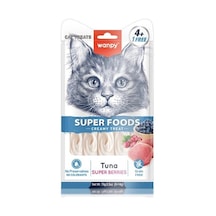 Wanpy Superfood Ton Balıklı, Yaban Mersini & Kızılcıklı Sıvı Kedi Ödül Maması 5x14 Gr