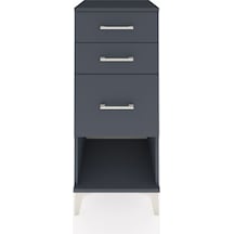Hyperion Komodin 3 Çekmeceli 44x44x106 Antrasit-antrasit Antrasit