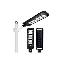 600 Wat Solarlı Sensörlü Güneş Enerjili Zaman Yarlı Otomatik Bahçe Sokak Aydınlatması Projektörü Siyah - Beyaz