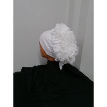 İç Bone Beyaz Renk - Yasmin She - Tesettür Bone Beyaz