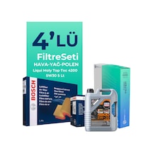 Bosch Lancia Delta 1.6 Dizel Filtre Bakım Seti Liqui Moly Motor Yağlı (2008-2014) 4 Lü -