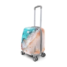 Coral High Renkli Desenli Mini Kabin Boy Valiz 40cm 16764 Çok Renkli