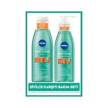 Derma Skin Clear Karşıtı Yüz Temizleme Jeli 150ml Ve Nemlendirici Tonik 200ml, Nisaniamid