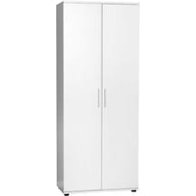 Porto 10 Raflı Kapaklı Geniş Ayakkabılık Mat Beyaz 76x187x36 Cm Gxyxd