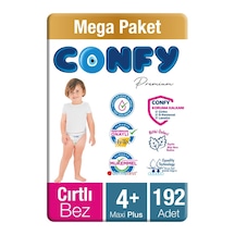 Confy Premium Bebek Bezi 4 Numara Maxi Plus 9 - 16 KG 192 Adet