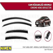 Cam Rüzgarlığı Niken Kromlu Fiat Linea 2007 Sonrası 4lü