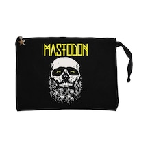 Mastodon Skull Siyah Clutch Astarlı Cüzdan / El Çantası Siyah