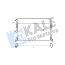 Kale 358940 Motor Su Radyatörü - Skoda Scala 2019- 1.0 Tdi Dizel 2q0121253a - 2q0121253k