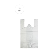 Hubrendy Tedarik Beyaz Atlet Poşet Orta Boy 29x50 Cm Takriben 850 Adet 10 Kg