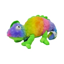 Sevimli Bukelemun Peluş 40 Cm - Uyku Ve Oyun Arkadaşı Peluş Oyuncak - Yeşil Çok Renkli