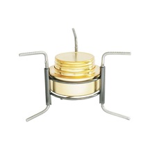 "katlanır Ayaklı Bakır Alkol Sobası - Kompakt Ve Hafif Kamp Ocağı" Gümüş Gümüş