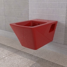 Lucco Loop 53 CM Asma Klozet Kırmızı
