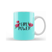 Girl Power Inspiration Positive Girly Quote Artwork 01 Kupa Bardak Porselen Karışık