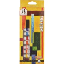 Mona Lisa Akrilik Boya Tüp 12 Li 12 Ml Sd125 Çok Renkli