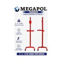 Yangın Tüpü Sehpas 2 Adet.4-6-12kg Uyumlu. Demir Yangın Tüpü Sehpası. Kırmızı Yangın Tüpü Sehpası. Yangın Söndürme Sehpası