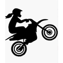 Motocross Girl Sticker
