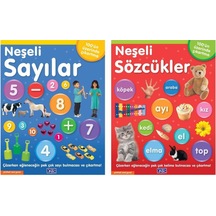 Çıkartmalı Neşeli Sözcükler + Neşeli Sayılar 2 Kitap
