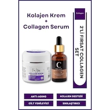 Kolajen Krem,anti-aging,kırışıklık Karşıtı,onarıcı,besleyici,canlandırıcı Bakım Kremi&collagen Serum