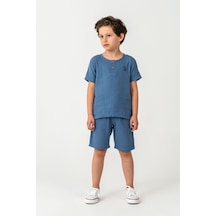 U.s. Polo Assn. Erkek Çocuk Mavi Bermuda Takım 5274-49839 Mavi