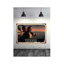Titanic Tasarımlı 20x30 Cm Retro Ahşap Tablo Çok Renkli - 743296989 Çok Renkli