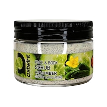 Ostwint Yüz Ve Vücut Peeling Scrub Salatalık 300ml Cilt Temizleyici Pürüssüzleştirici Dolaşımı Hızlandırıcı