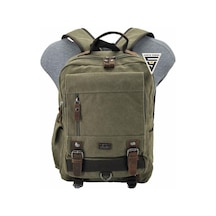 Ççs London 51565 Kanvas Sırt Çantası Haki