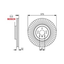 Fren Dıskı On 4-matic Gl-class X164 06 12 Bosch A1644211512