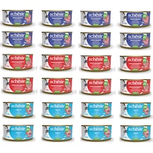 Schesir 3 Çeşit Karma Tam Ve Dengeli Kedi Konserve Jöleli 140 Gr. X 24 Adet