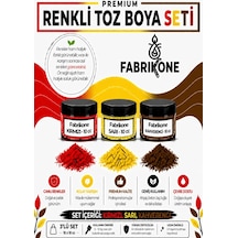 3'lü Set Premium Parafin Soya Wax Toz Mum Boyası Hobi Seti - 10 Cc Kırmızı, Sarı, Kahverengi Bkfab3ksrkh10g Karışık