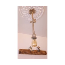 Jüt Halat Avize 20 Mm 100cm Kablo Duy Sarkıt Avize Doğal Görünüm Şık Ürün Natural