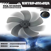 Fortunelane 5 Cephe Plastik Fan Eklentisi - Kalın Tabaka, Evrensel Uyumlu - Masaüstü, Yere, Duvar Fanları İçin - Siyah 16 İnç