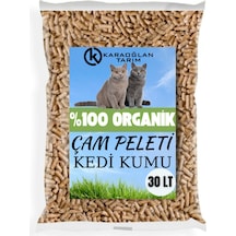 Kedi Kumu Organik %100 Çam Peleti Kokulu 15 Kg 30lt
