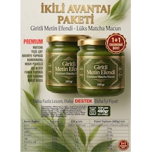 2 Kavanoz Giritli Metin Efendi Matcha Premium Bitkisel Destek Macun 2x240 Gr