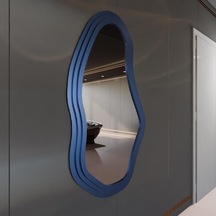 60x105 Cm Modern Dalgalı Duvar Aynası Mdf Mavi Çerçeve İrregular Dekoratif Ayna, Salon Yatak Odası Hol Ayna Mavi 60x105 Cm Modern Dalgalı Duvar Aynası Mdf Mavi Çerçeve İrregular Dekoratif Ayna, Salon Yatak Odası Hol Ayna Mavi
