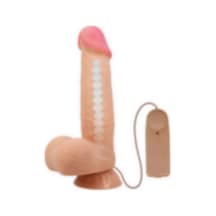 Morgece 21,8 Cm Kıkırdak Yapılıkatmanlı Gerçekçi Titreşimli Belden Bağlamalı Dildo