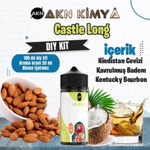 Castle Long Five Pawns Dıy Kit Kavrulmuş Badem Bourbon Gıda Aroması %20 Oranda Aroma İçerir Hazır Değildir 100 Ml