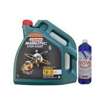 Castrol Magnatec A5 5W-30 Tam Sentetik Motor Yağı 4 L + Oto Cam Suyu 1 L