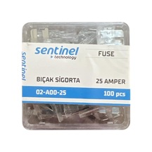 Bıçak Sigorta Yassı 25 Amper X100ad.