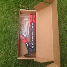 Xuweiwei Red Alüminyum Alaşım Yan Sehpa Seti, Kaymaz Dayanıklı Ayarlanabilir Yükseklik Çeşitli Modeller İçin Uygun Park Güvenliği Artırır