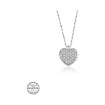 Swarovski Taşlı Gümüş Kalp Kadın Kolye (551181057)