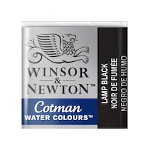 Winsor & Newton Cotman Yarım Tablet Suluboya Lamp Black 337 Karışık