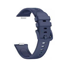 Forzacase Huawei Fit 3 İle Uyumlu Tokalı Silikon Kordon Kayış - Fc635 Lacivert
