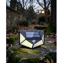 Güneş Enerjili 100 Led Hareket Sensörlü Dış Mekan Lamba Xuczzzduvarlambası-1-1