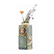 Handmade Seramik Vazo Renkli / El Yapımı, Canlı & Benzersiz Tasarım / Modern Dekoratif Obje / Çok Renkli Seramik Ma Diğer