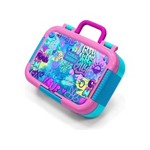 Coral High Kids Lavanta Su Yeşili Grafiti Desenli Paslanmaz Çelik Beslenme Kabı 39294 Açık Mavi