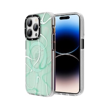 YoungKit iPhone Uyumlu 14 Pro Kılıf Magsafe Şarj Özellikli Youngkit Water-Ink Serisi Kapak Youngkit-10197