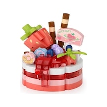 Lz-8644 Çilekli Pasta 160 Parça Block Oyuncak-mini Poşet